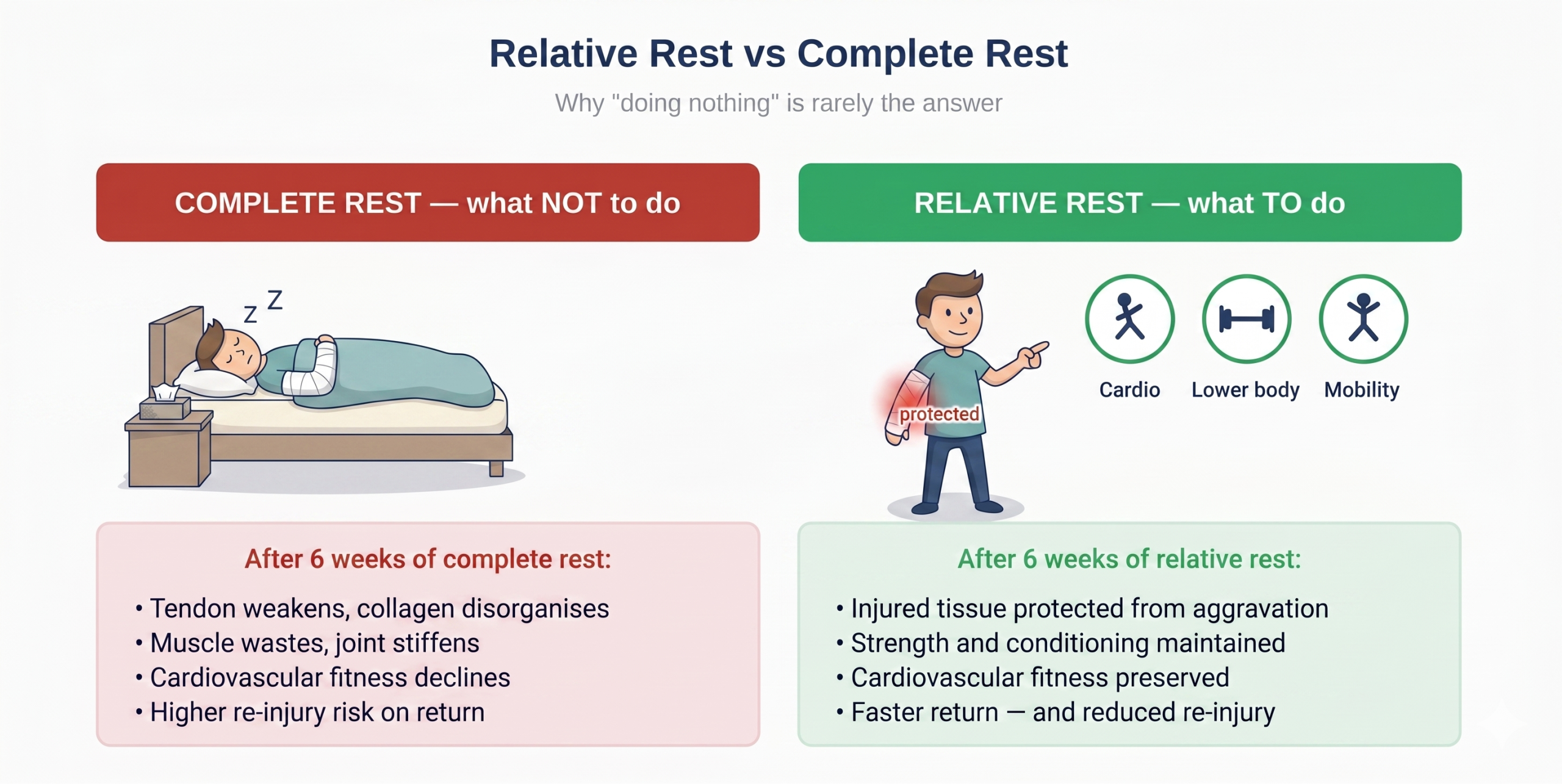 Relative rest beats complete rest